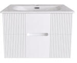 TMP cabinets MODENA 75 fali függesztett fürdőszobabútor - SKY E-8099-75 porcelán mosdóval - 75 x 46 cm