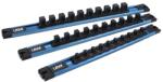 Laser Tools Dugókulcstartó sín, mágneses 3 db-os készlet1/4"-3/8"-1/2" 300/370/400mm (LAS-9238)