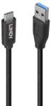 Lindy Cablu de date Lindy 36970, USB-A male - USB-C male, 0.5 m, Black (LY-36970)