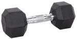 inSPORTline Hatszögletű súlyzó inSPORTline Hexsteel 15 kg, ergonomikus csúszásmentes fogantyú, modern design, precíz kivitelezés