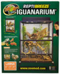  Zoo Med ReptiBreeze IguanArium | PVC bevonatú hálós terrárium leguánok és nagyméretű hüllők számára - 91 x 46 x 122 cm