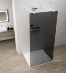 POLYSAN ESCA szabadon álló Walk-in zuhanyfal sötétített üveggel 1100x2100 mm, matt fehér ES1211-07 (ES1211-07)