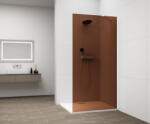 POLYSAN ESCA Walk-in zuhanyfal barna üveggel 800x2100 mm, matt fehér ES1580-03 (ES1580-03)