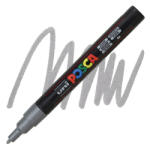 uni Posca PC-3M dekormarker, ezüst (silver) (TUPC3ME)