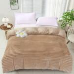 Ralex Pucioasa Patura cocolino bej cappuccino striata 200x230 cm (RPU-92649) Patura