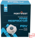 Portwest Formázott FFP2 szelepes légzőkészülék (Pk10) (P211WHR)