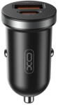 XO autós töltő CC56 PD 30W QC 1x USB 1x USB-C fekete (CC56)