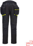 Portwest DX4 lecsatolható holster zsebes softshell nadrág (DX450BKR46) - redmarket