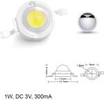  Power LED dióda 1W fehér