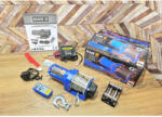 BLACK 12V elektromos csörlő 1136kg/2500lbs, távirányítóval, 15m/4mm acélsodrony, 14555