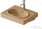 Duravit BALCOON 60x48 cm-es falra, vagy bútorra szerelhető mosdó leeresztővel, Duarshield mázzal, matt terra 241260AM00 (241260AM00)