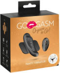 GoGasm Panty - akkus, rádiós csikló vibrátor (fekete) - sexonymous