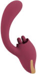Javida - nyelves 2in1 vibrátor (piros) - sexonymous