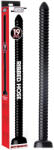 Hosed Ribbed Hose 19 - tapadókorongos anál dildó (fekete) - sexonymous