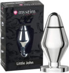 Mystim Little John - kicsi elektro anál plug (ezüst) - sexonymous