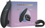 Womanizer Lust&Luxury - csikló- és párvibrátor szett (fekete) - sexonymous