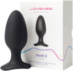 Lovense Hush 2 L - akkus kis anál vibrátor (57mm) - fekete