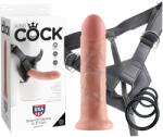 King Cock Strap-on 8 - felcsatolható dildó - natúr - sexonymous