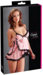 Cottelli Collection - Édes, fodros csábítás - babydoll (rózsaszín) - S (27400523021)