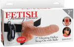 Pipedream Fetish Strap-on 7 - felcsatolható vibrátor (natúr)