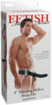 Pipedream Fetish Strap-On 8 - felcsatolható, üreges vibrátor (fekete)