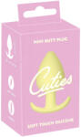 Cuties Mini Butt Plug - szilikon anál plug - sárga (3, 1cm)