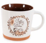 Decorer Cana cafea portelan maro alb Ø 9, 5 cm x 9 H, 350 ml (A71.49.61B)