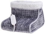AdTrend Incalzitor electric de picioare cu regulator temperatura si cronometru, textil alb gri 29 x 29, 5 x 24 cm (105648A)