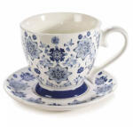 Decorer Ceasca portelan alb albastru in cutie cadou 10.5x9.5 cm, 400 ml (A72.10.85A)