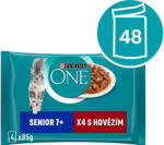 ONE Senior 7+ többcsomagos marhahús lében 48x85 g