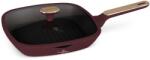 Berlinger Haus Tigaie grill cu capac 28 cm Leonardo Nordic Berlinger Haus BH 8298, visiniu mat, compatibila inductie