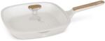 Berlinger Haus Tigaie grill cu capac 28 cm Sahara Nordic Berlinger Haus BH 8317, crem mat, antiaderenta, compatibila inductie