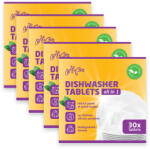 BajaBee ECO pastile mașină de spălat vase All-in-one - 5 x 30 buc, fără parfum