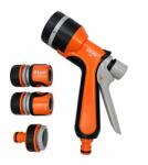 Richmann Exclusive Pistol stropit gradina, tip dus, 9 moduri, plastic, cu cuple si adaptor, Richmann Exclusive (C0259) Pulverizator