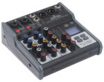 Soundsation MIOMIX 202M - 4-csatornás Professzionális Audió keverő Media Player, BT és Digital Echo effektel