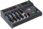 Soundsation MIOMIX 404FXM - 6-csatornás Professzionális Audió keverő Media Player, BT és 24-bit Digital Multi-Effect funkcióval