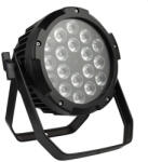 FTS RGBWA+UV 18X18W (Alumíniumházas) IP65 Kültéri Par Lámpa - Profi Színpadi Világítás, DMX Vezérlés - hangfenyshop