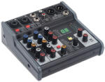 Soundsation MIOMIX 202UFX - 4-csatornás Professzionális Audió keverő Digitális Multi-Effect és 24-bit/96kHz USB I/O hangkártyával