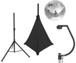EUROLITE szett tükörlabda 30cm állvánnyal és fekete vitorlával - hangfenyshop