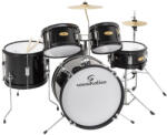 Soundsation JDK100-BK - Junior dobszett, 5 részes, Fekete - hangfenyshop