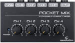 Soundsation POCKET-MIX - 4 csatornás mini mixer adapterrel