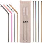 H&S Set 8 paie reutilizabile cu 2 perii pentru curatare, H&S, muticolor, 20 cm (0799475475368)