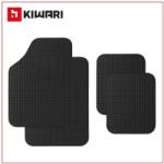 Kiwari Set 4 Covorase Auto Kiwari Strong, Universale, PVC, Negru (5941947800696)
