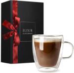 Elixir Glassware Cana termorezistenta din sticla barosilicata, Elixir Glassware, perete dublu, 470 ml (646648125790)