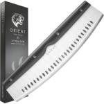 Orient Cutit pentru pizza, Orient, Carbon Series, 34 cm, din otel inoxidabil, maner Ergo Grip, protectie lama, Negru (5060535841665)