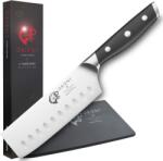 Orient Cutit Nakiri de bucatarie, Orient, Carbon Series, din otel inoxidabil german X50 Ultra+, negru (5060535840316)