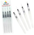 Tritart Set 4 pensule tip stilou pentru acuarele Tritart, Rezervor pentru apa, Reincarcabile, Bloc de desen A4 (4260608380416)