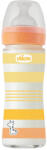 Chicco Biberon sticla Chicco WellBeing, tetina s. , flux mediu, 240ml, unisex, 0luni+ (2872131-7)