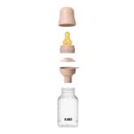 BIBS - Set complet biberon anticolici PP fara BPA, 150 ml, Latex, Blush (5016244)