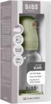 BIBS - Set complet biberon din sticla anticolici cu tetina din silicon flux lent, 120 ml, Sage (50191250)